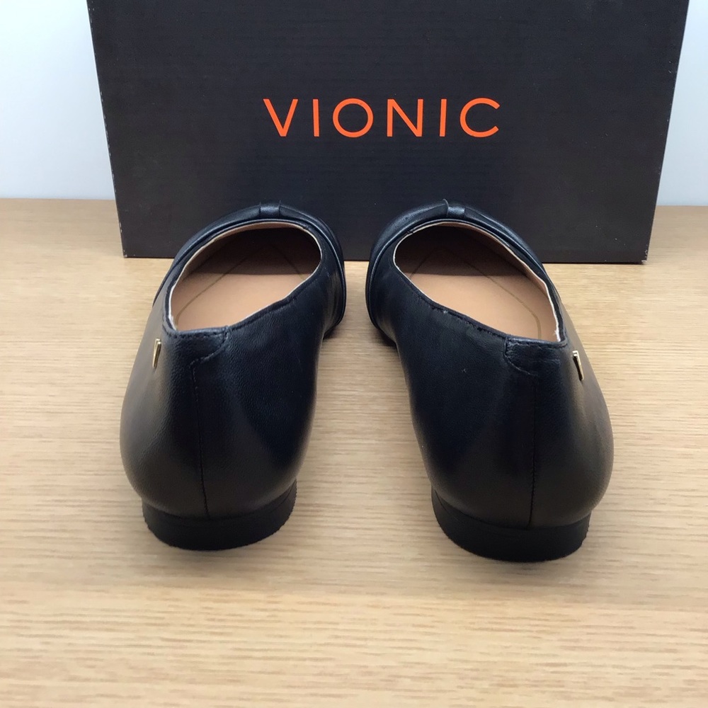 Vionic Gem Gramercy Black Flats smooth leather - Picture 7 of 8